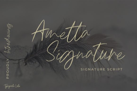 Ametta Signature Script Font for Elegant Digital Branding