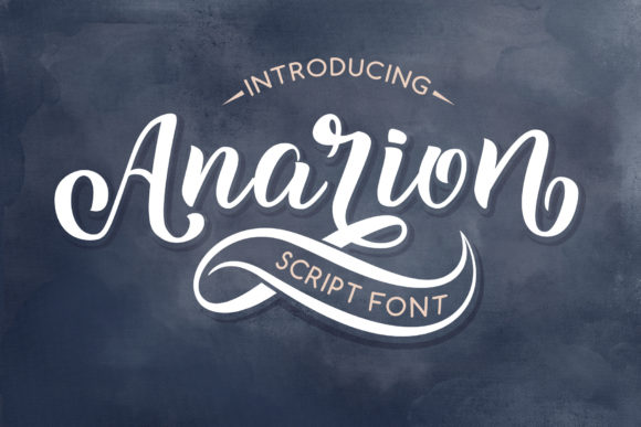 Anarion Script: A Handwritten Font for Elegant Brand Identity
