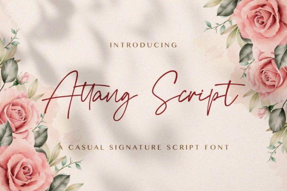 Attang Script: A Thin Lettered Script Font for Elegant Digital Design