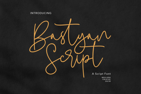 Bastyan Script Font for Elegant Handmade Design