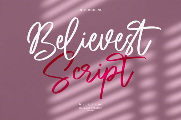 Believest Script: A Stylish Cursive Font for Campaign-Ready Visuals