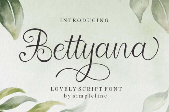 Bettyana Script: A Romantic Handwritten Font for Timeless Branding
