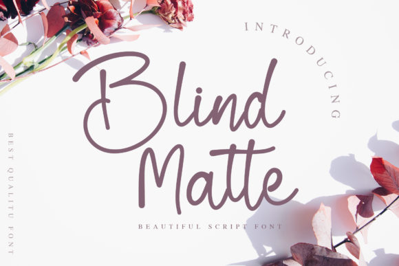 Blind Matte Script Font for Modern Branding & Social Campaigns