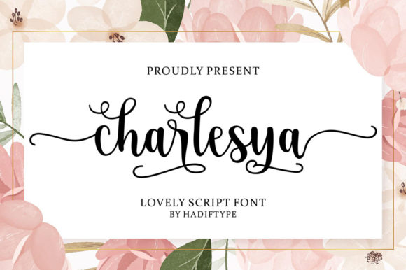 Cherlesya Script: A Dainty Handwritten Font for Wedding Invitations & Love Letters