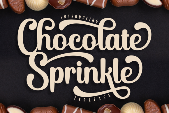 Chocolate Sprinkle Font for Handmade Branding & Printables