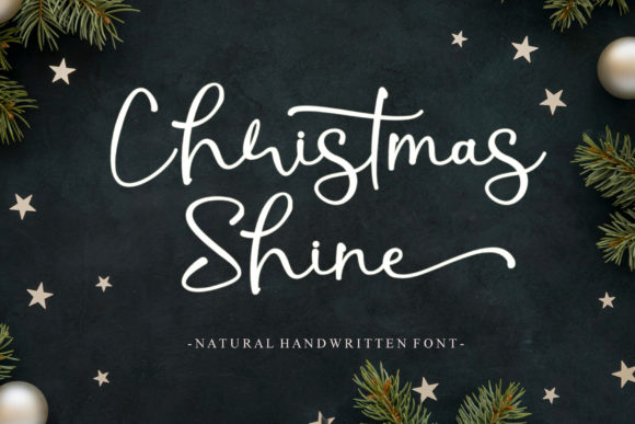 Christmas Shine: A Refined Script Font for Elegant Editorial Moments