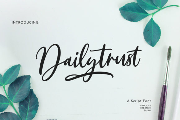 Dailytrust Script: A Handwritten Font That Elevates Real Business Branding