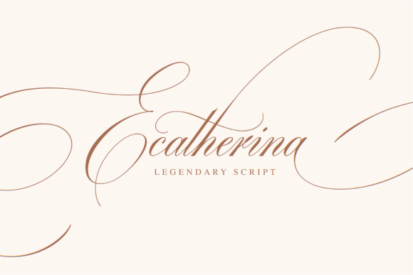 Ecatherina: A Graceful Script Font for Elegant Editorial Design