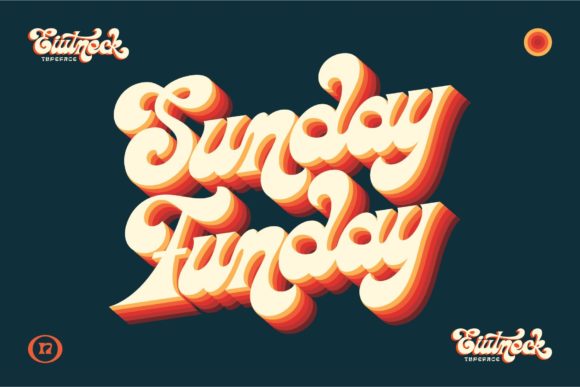 Eiutneck Script: A Retro Handwritten Font for Headlines & Logotypes