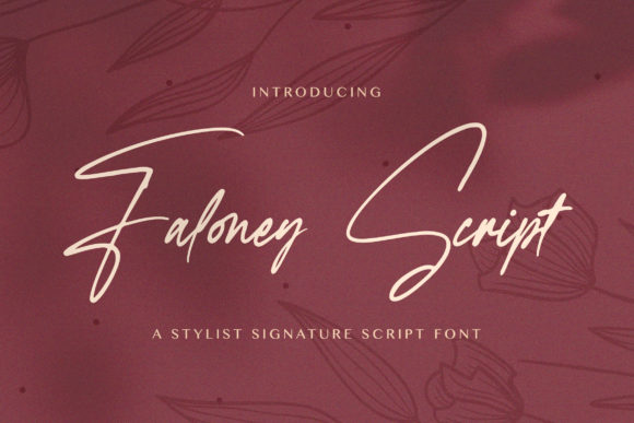 Faloney Script: A Thin-Lettered Cursive Font for Elegant Editorial Design