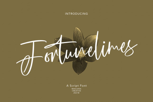 Fortunelimes Script: A Fashion-Forward Script Handwritten Font for Real Branding