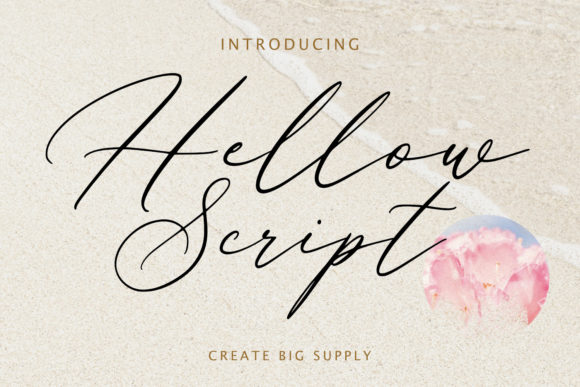Hellow Script: A Cursive Script Font for Elegant Editorial Moments