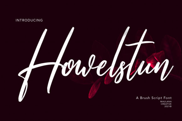 Howelstun Script: A Flowing Handwritten Font for Small Business Branding