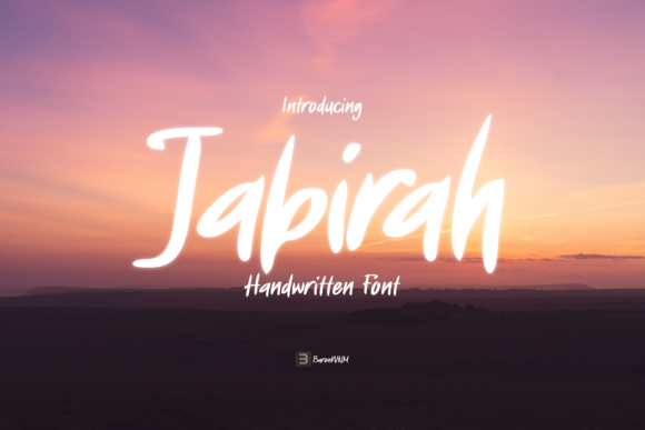 Jabirah Font: A Thick Paint-Brushed Script for Digital Branding