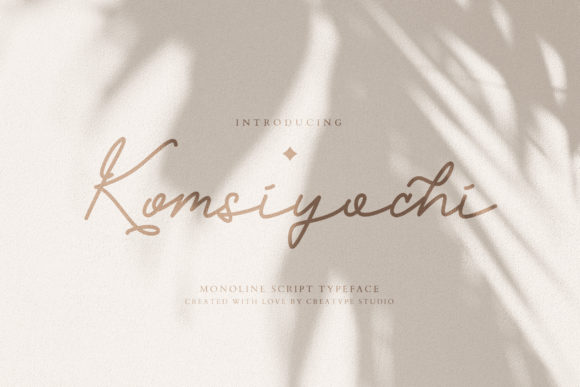 Komsiyochi Script: A Stylish Script Handwritten Font for Small Business Branding
