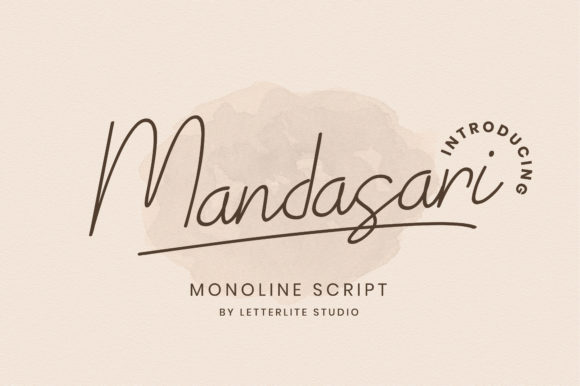 Mandasari Script Font for Elegant Digital Branding