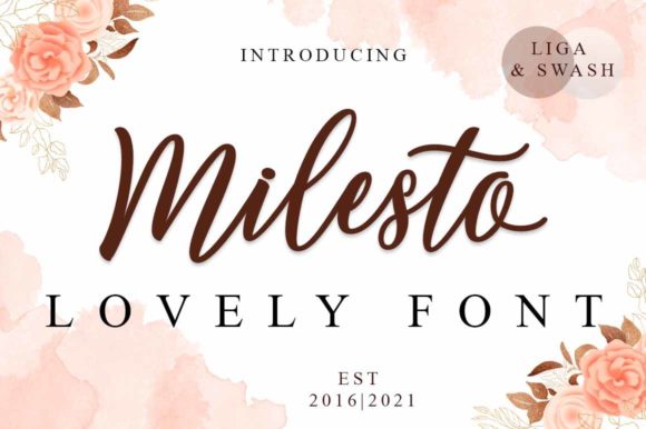Milesto Script: A Playful Script Font for Digital Branding