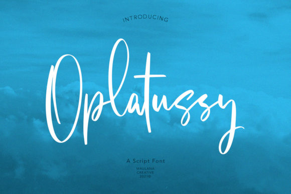 Oplatussy Script: A Sweet, Relaxed Script Font for Elegant Branding