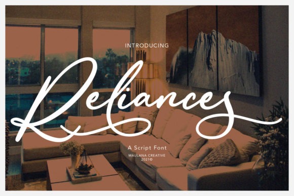 Reliances Script: A Stylish & Elegant Handwritten Font for Makers