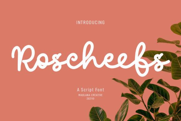 Roscheefs Script: A Refined Script Font for Elegant Campaign Design