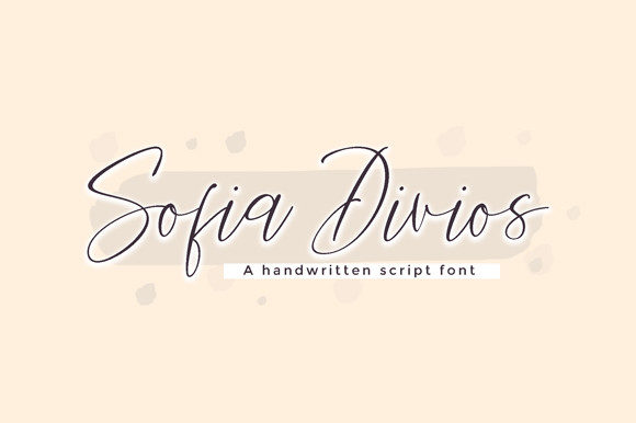 Sofia Divios Script: A Refined Script Handwritten Font for Campaign Clarity