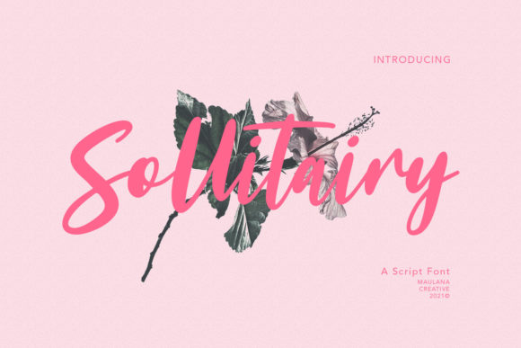 Sollitairy Script Font for Handmade Branding & Printables