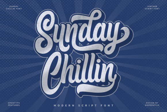 Sunday Chillin: A Retro Script Font for Digital Branding