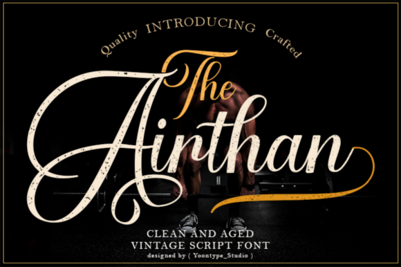 The Airthan Script: A Bold Script Handwritten Font for Confident Branding