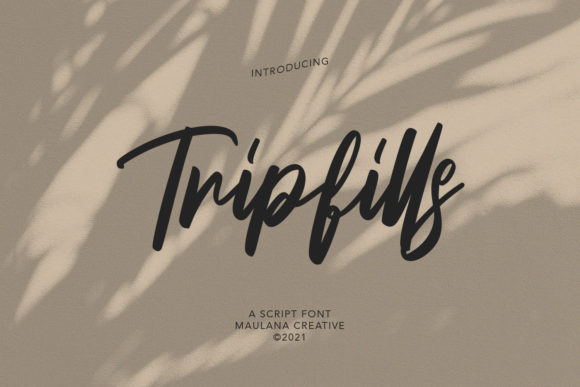 Tripfills Script: A Stylish Cursive Font for Campaign Headlines