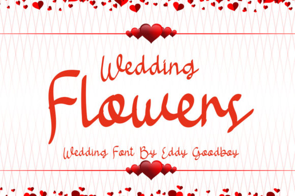 Wedding Flowers Font for Elegant Campaign Design