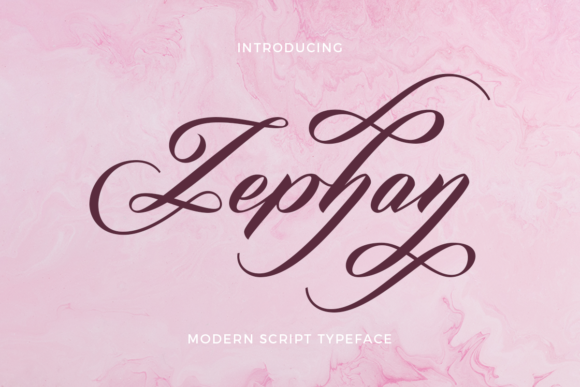 Zephan: An Elegant Script Font for Editorial Design